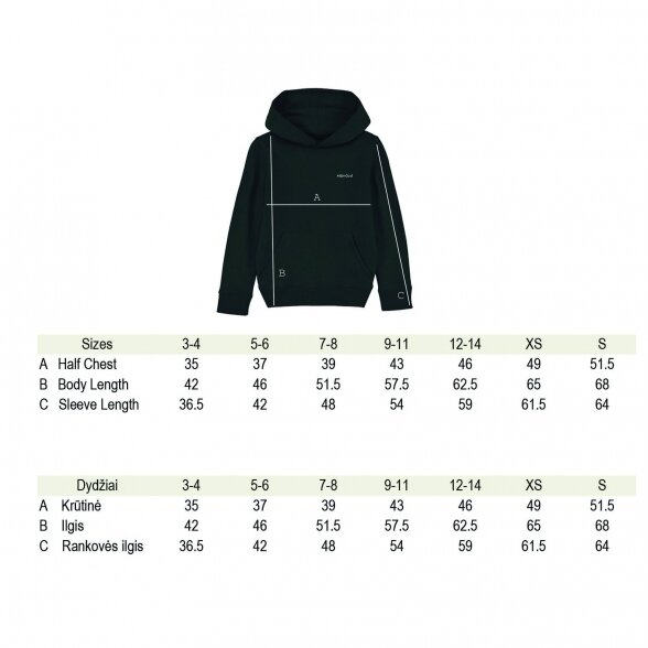 KIDS' AND TEENAGERS HOODIE SKATEBOARDER, black 2